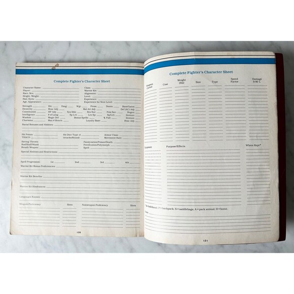 Advanced Dungeons & Dragons The Complete Fighter's Handbook AD & D 2nd Ed 2110 - Picture 11 of 13